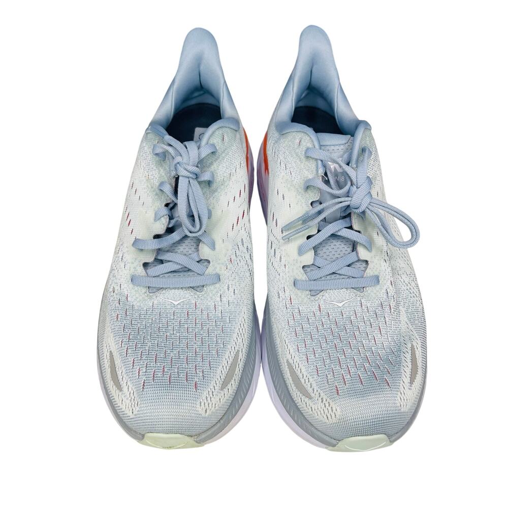 Hoka womens Clifton 8 size 11 D (wide) sneakers running shoes Blue Fog/Plein Air - Picture 2 of 12